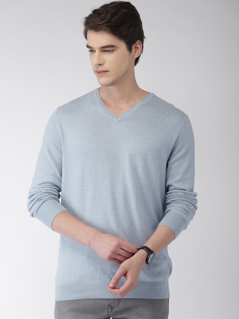

Celio Men Blue Solid Sweater