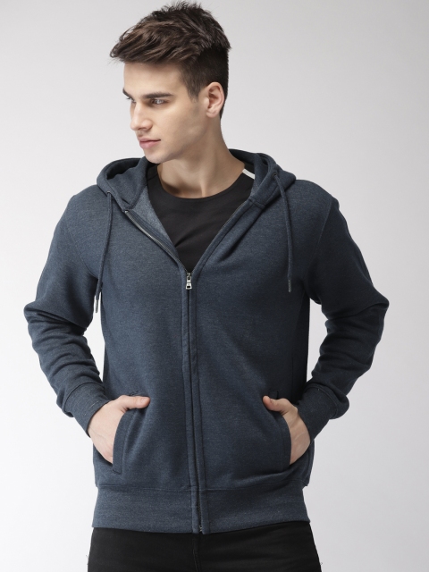 

Celio Men Blue Solid Hooded Sweatshirt