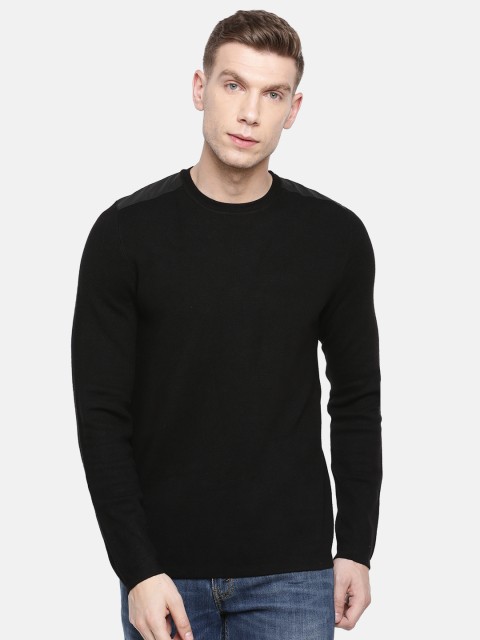 

Celio Men Black Solid Sweater