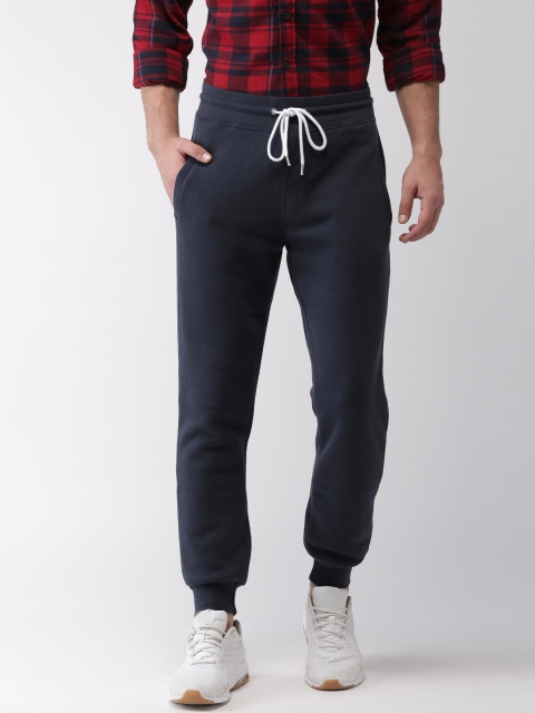 

FOREVER 21 Men Navy Blue Regular Fit Solid Joggers