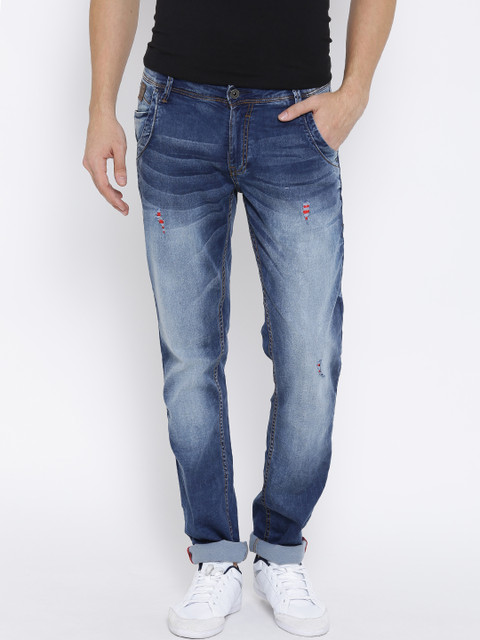 

Yellow Jeans Blue Washed Liquid Fit Stretchable Jeans