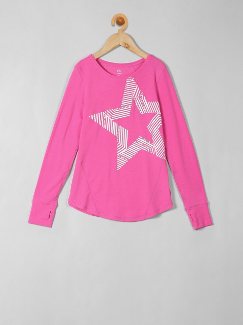

GAP Girls Graphic Long Sleeve T-shirt, Pink
