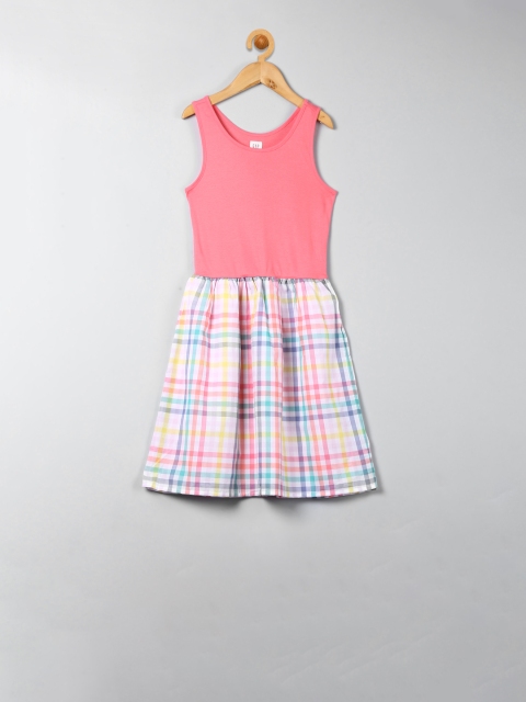 

GAP Girls Multicoloured Mix-Fabric Dress, Multi