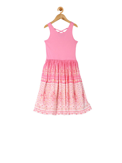 

GAP Girls Pink Printed Skirt Dress