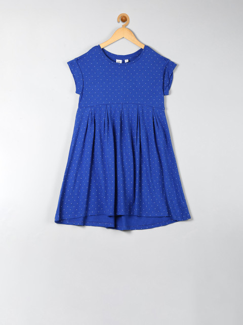 

GAP Girls Blue Printed Girlsdoll Dress
