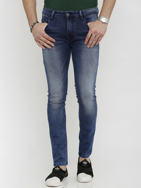 

Rex Straut Jeans Men Blue Slim Fit High-Rise Clean Look Stretchable Jeans