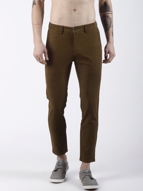 

Rex Straut Jeans Men Khaki Slim Fit Solid Regular Trousers