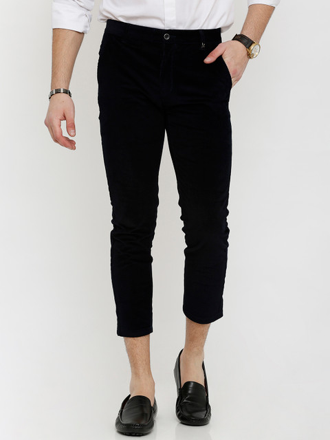 

Rex Straut Jeans Men Navy Blue Slim Fit Solid Regular Trousers