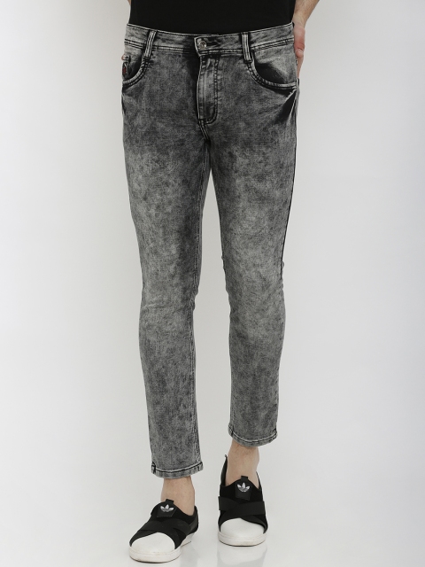 

Rex Straut Jeans Men Black Slim Fit High-Rise Clean Look Stretchable Jeans