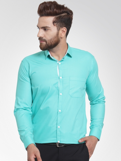 

JAINISH Men Blue Classic Slim Fit Solid Formal Shirt
