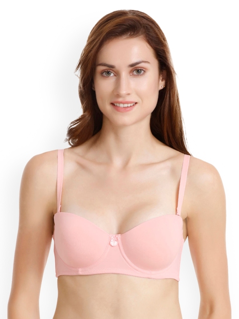 

Zivame Pink Solid Underwired Lightly Padded Everyday Bra ZI1024COREZPINK