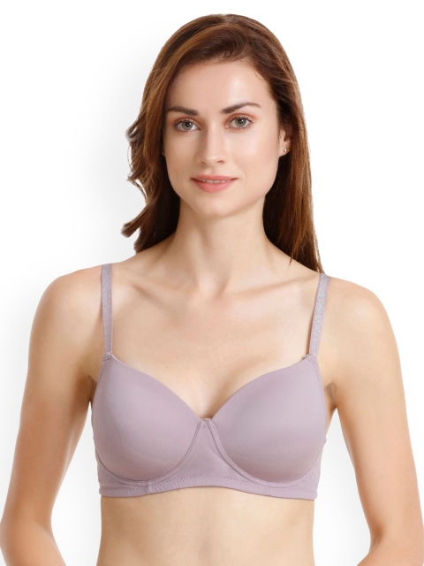 

Zivame Lavender Solid Non-Wired Lightly Padded T-shirt Bra ZI0101Y0X2PURPL