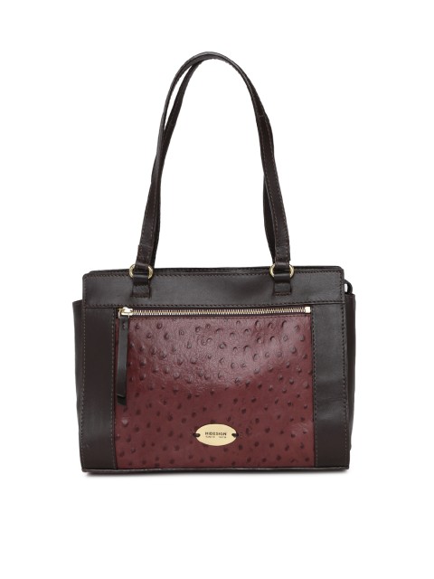 

Hidesign Brown Textured Shoulder Bag