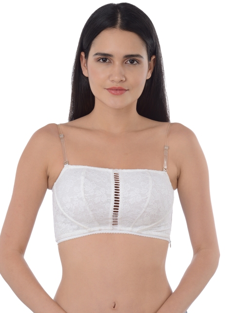 

Da Intimo White Lace Non-Wired Non Padded Bralette DI1081