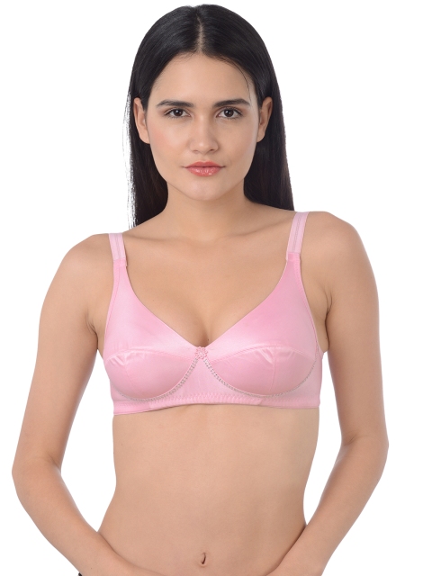 

Da Intimo Pink Solid Non-Wired Non Padded Everyday Bra