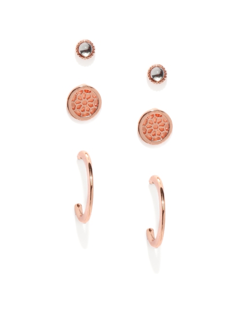 

justpeachy Rose Gold Geometric Studs