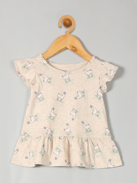 

GAP Toddler Girl Flutter Sleeve Peplum Top, Peach