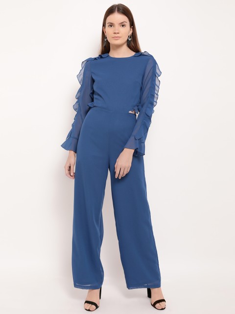 

Kazo Blue Solid Basic Jumpsuit