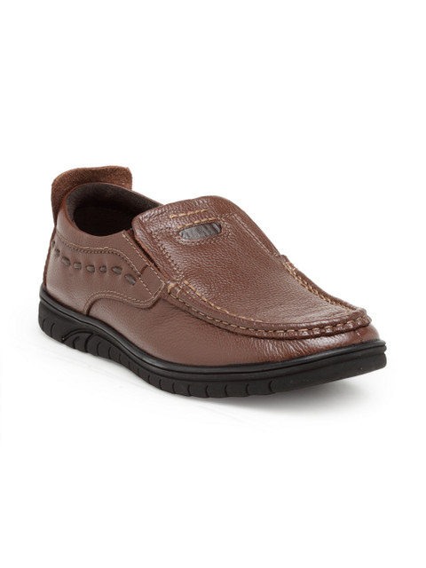 

Teakwood Leathers Men Brown Slip-Ons