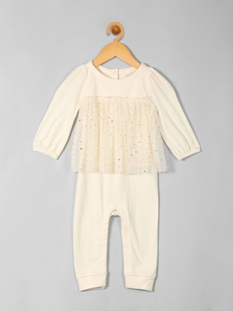 

GAP Girls Cream Double Layer Tulle Rompers