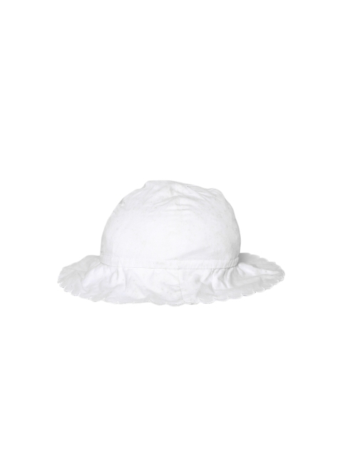 

GAP Infant Girls White Scallop Floppy Hat