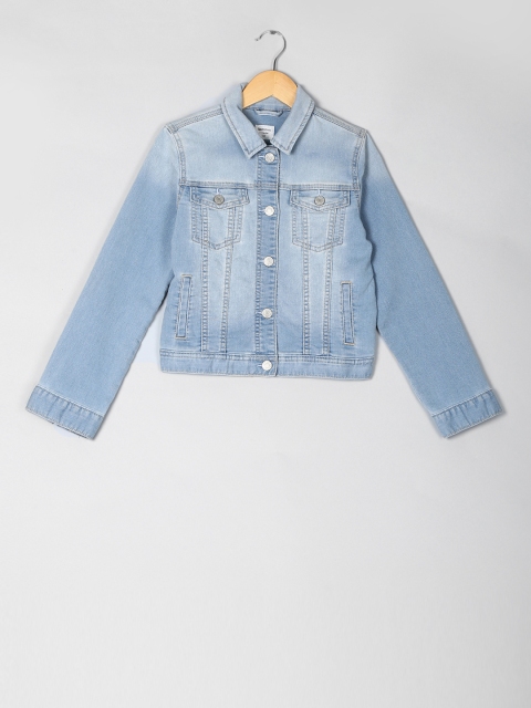 

GAP Girls Blue Supersoft Knit Denim Jacket