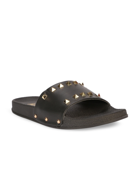 

People Women Black Embellished Sneakers