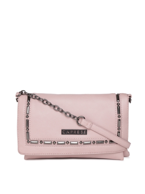 

Caprese Pink Solid Sling Bag