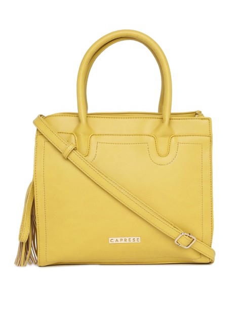 

Caprese Yellow Solid Handheld Bag