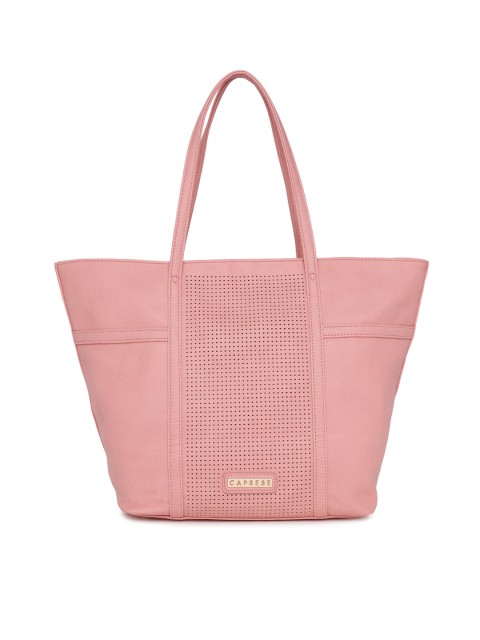 

Caprese Pink Solid Shoulder Bag