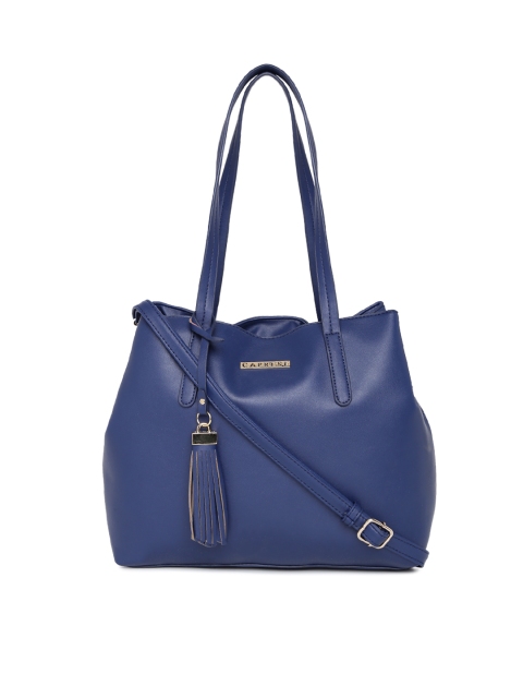 

Caprese Navy Blue Solid Shoulder Bag