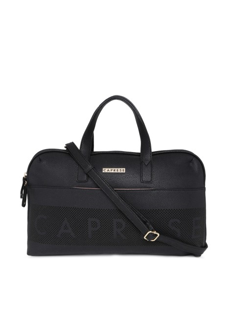 

Caprese Black Solid Handheld Bag