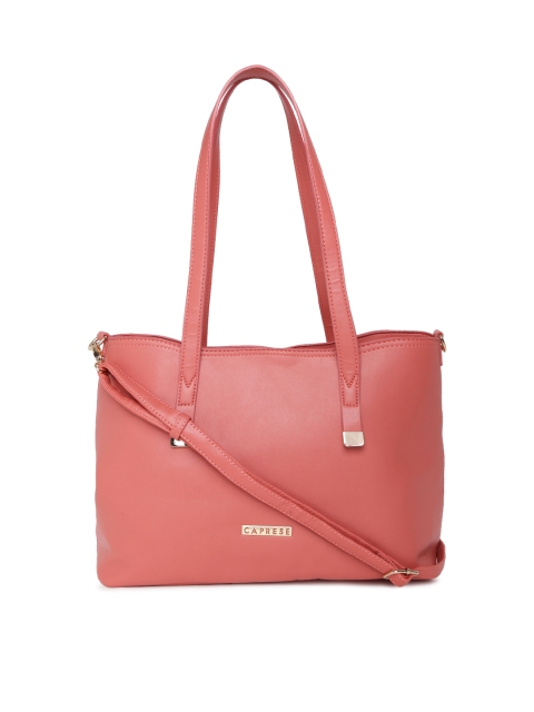 

Caprese Peach-Coloured Solid Shoulder Bag