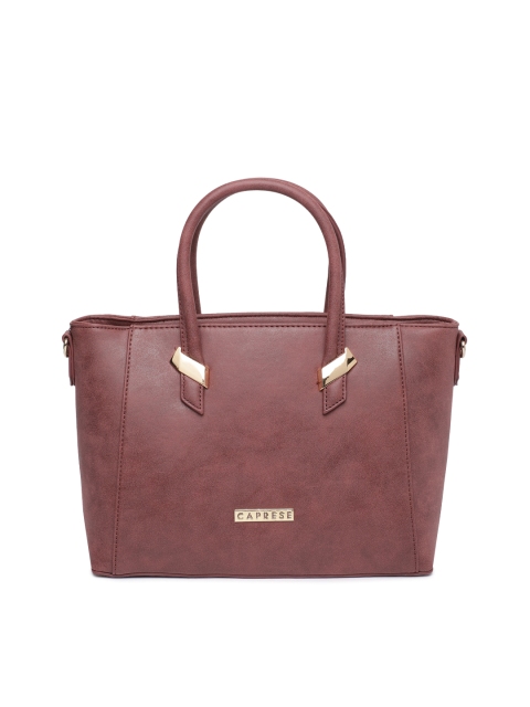 

Caprese Burgundy Solid Handheld Bag