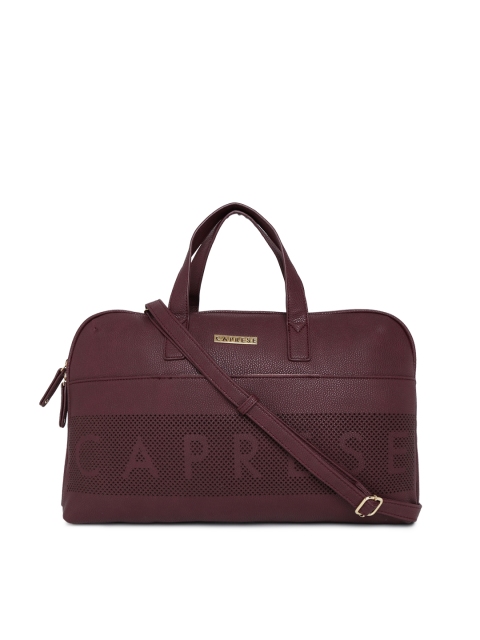 

Caprese Maroon Printed Handheld Bag