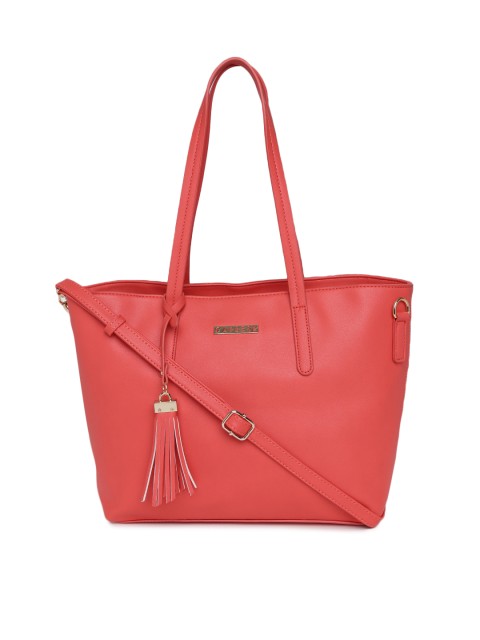 

Caprese Coral Red Solid Shoulder Bag