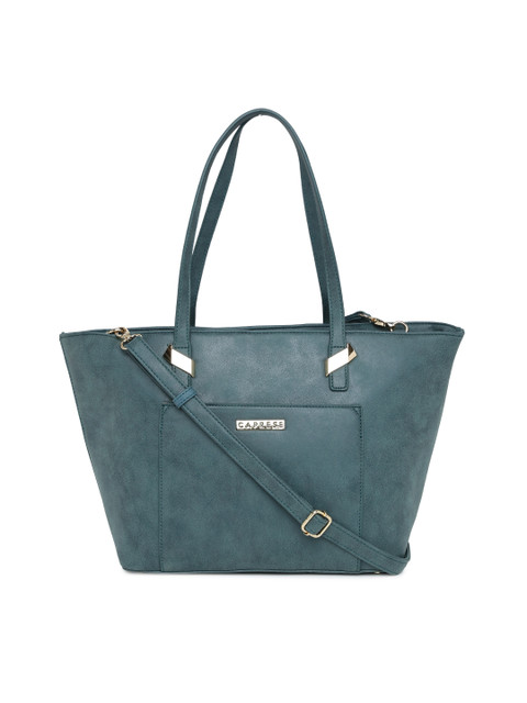 

Caprese Teal Blue Solid Shoulder Bag