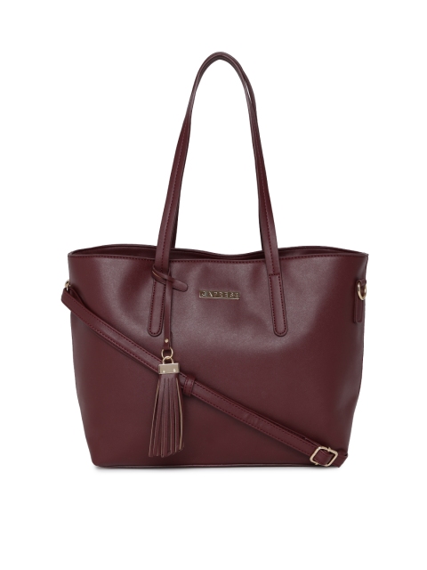 

Caprese Maroon Solid Shoulder Bag