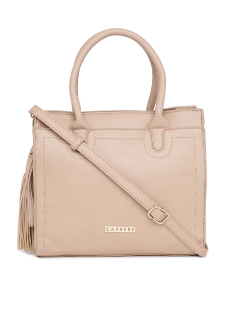 

Caprese Nude-Coloured Solid Handheld Bag