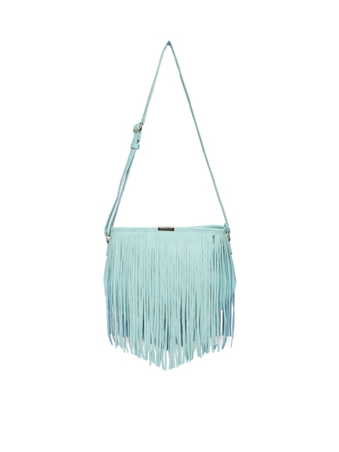 

Caprese Blue Solid Sling Bag