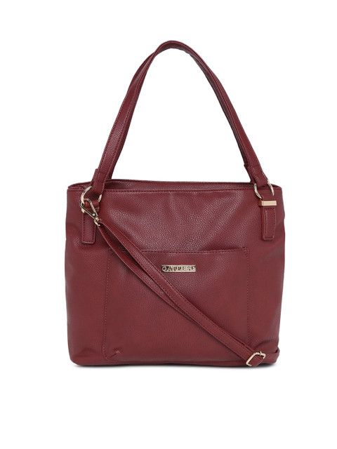 

Caprese Burgundy Solid Shoulder Bag