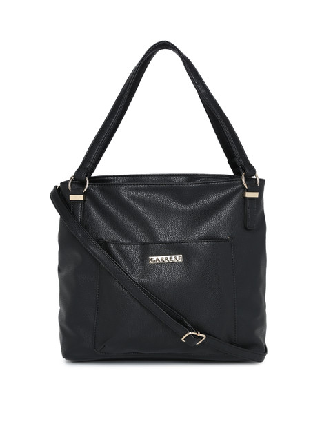 

Caprese Black Textured Shoulder Bag