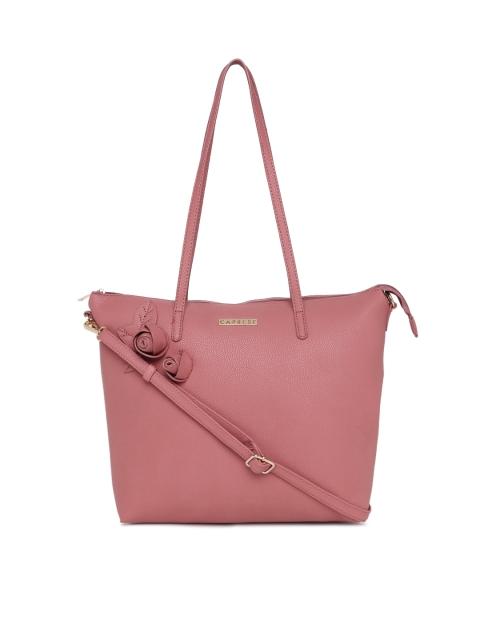 

Caprese Pink Solid Shoulder Bag