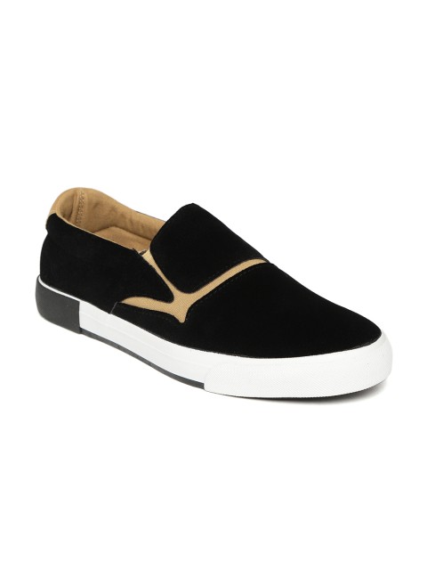 

Aeropostale Men Black Slip-On Sneakers