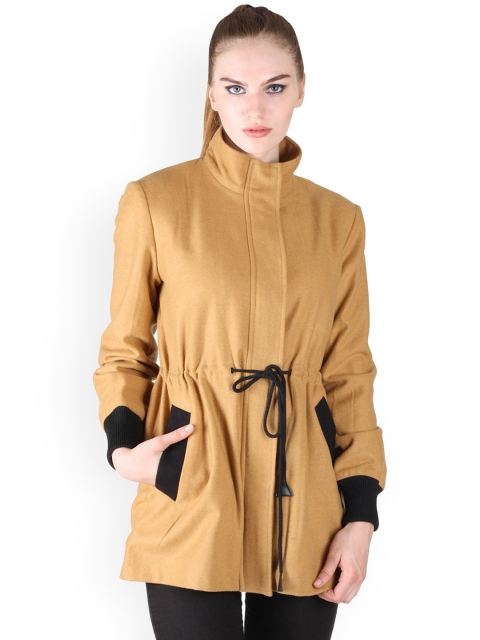 

Owncraft Women Brown Solid Overcoat