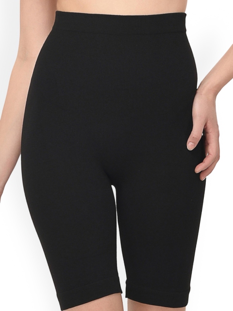 

Quttos Women Black Tummy & Thigh Shapewear QT-TT-20198A