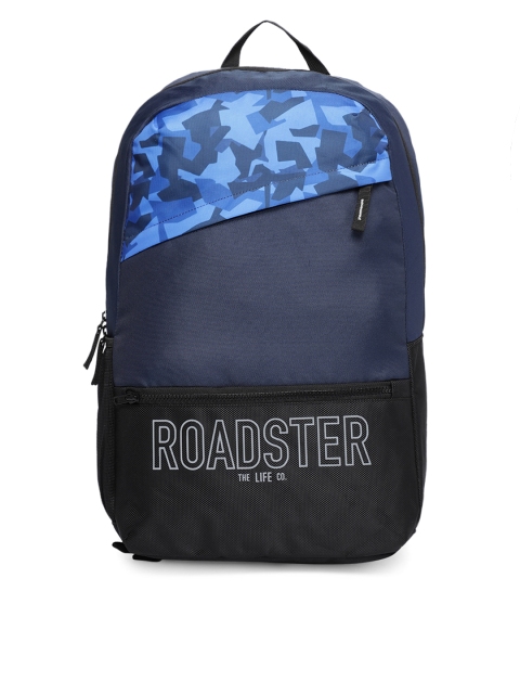 

Roadster Unisex Navy Blue Graphic Backpack