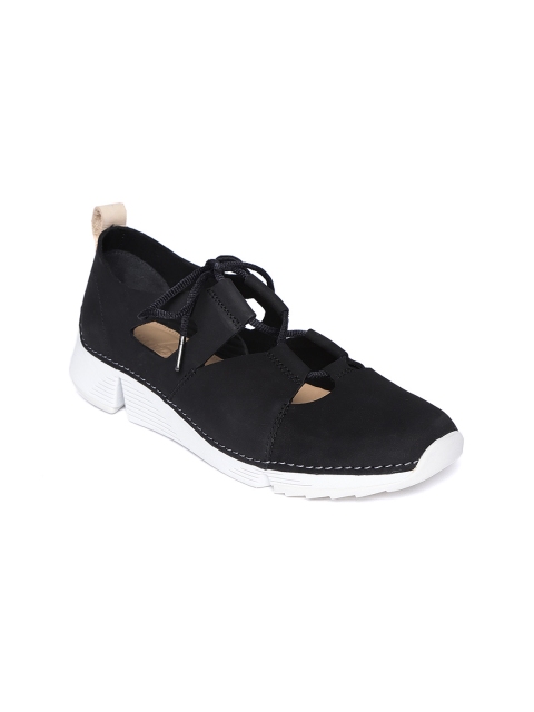 

Clarks Women Black Nubuck Casual Shoes