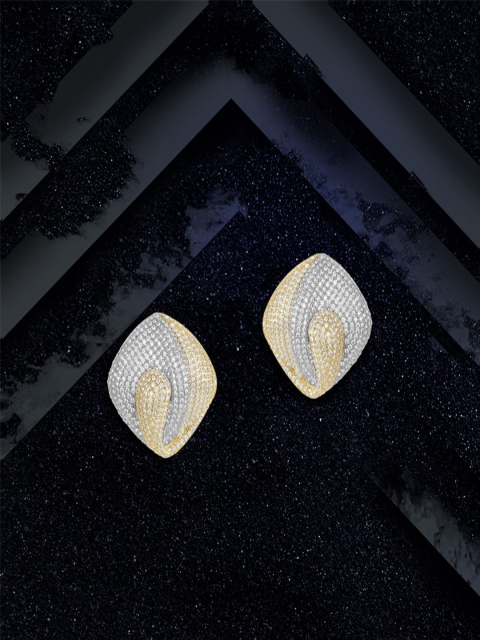 

shaze Gold-Toned Circular Studs