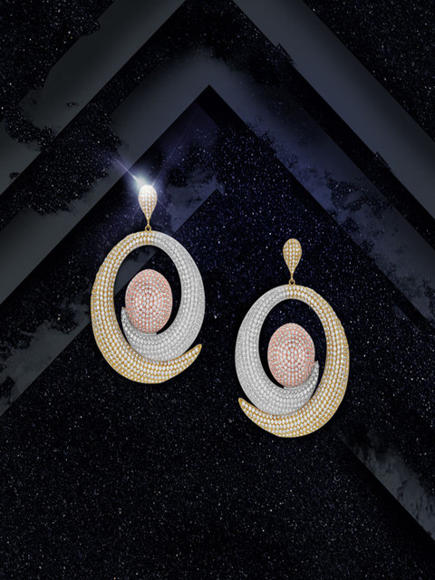 

shaze Gold-Plated Antique Contemporary Drop Earrings